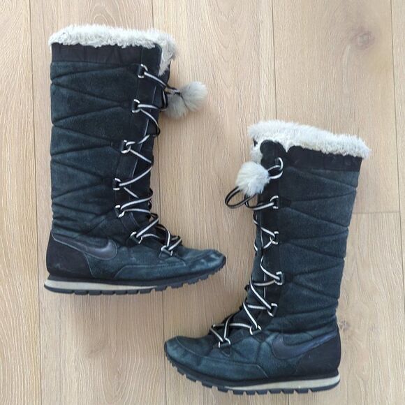 Nike Winter Hi 3 Fur  Lined Suede Boots - Picture 1 of 6
